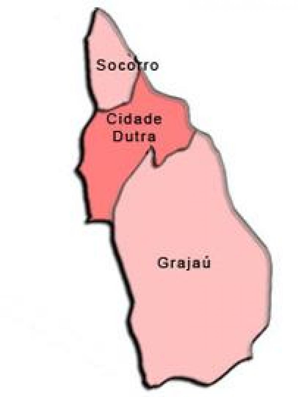 Karte von Capela do Socorro sub-Präfektur