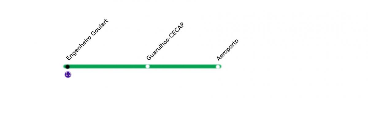 Karte von CPTM São Paulo - Linie 13 - Jade