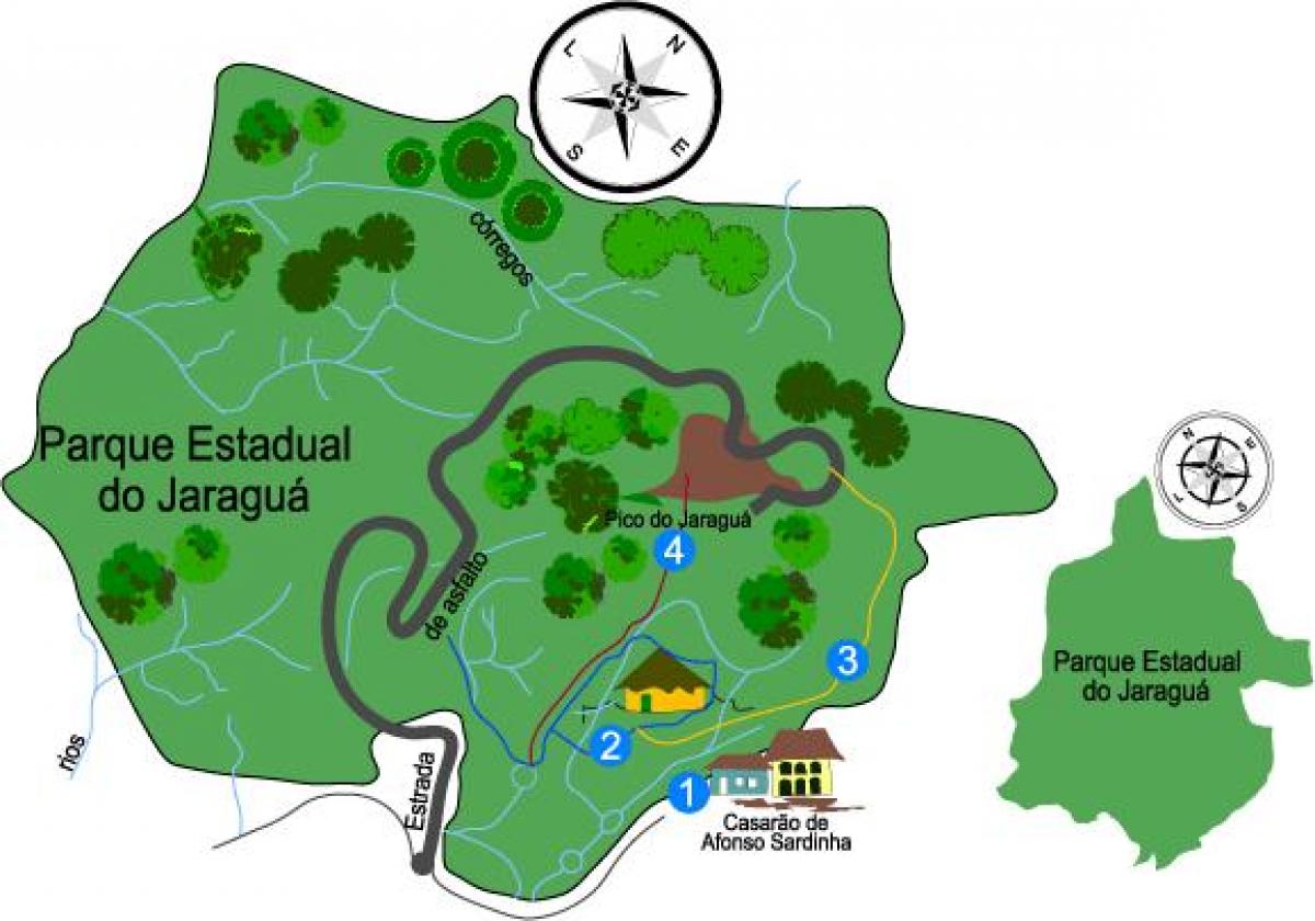 Karte von Jaraguá Park