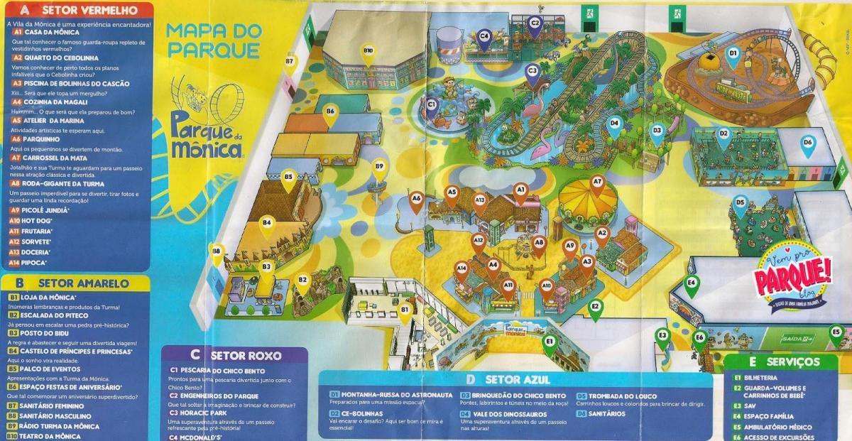 Karte von Monica park