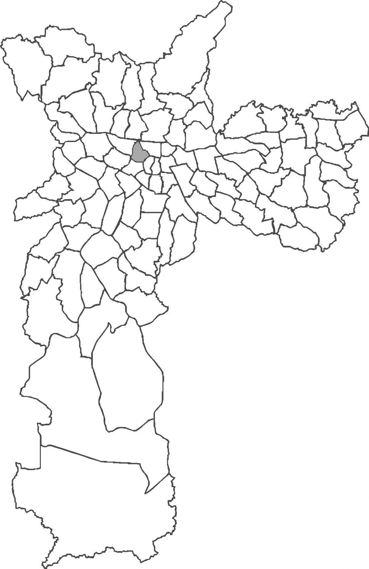 Karte von Santa Cecília Bezirk
