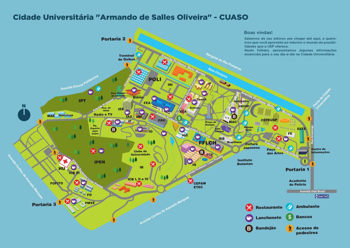 Karte von Universität Armando de Salles Oliveira - CUASO