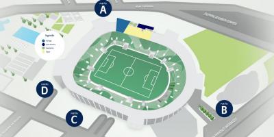 Karte der Allianz Parque - Level 2
