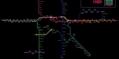 Karte von São Paulo CPTM metro