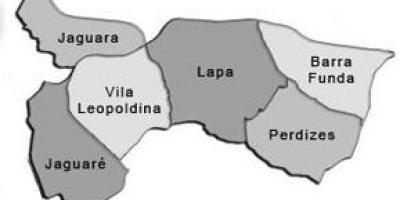 Karte von Lapa sub-Präfektur