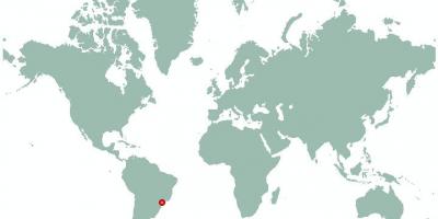 Karte von São Paulo in der Welt