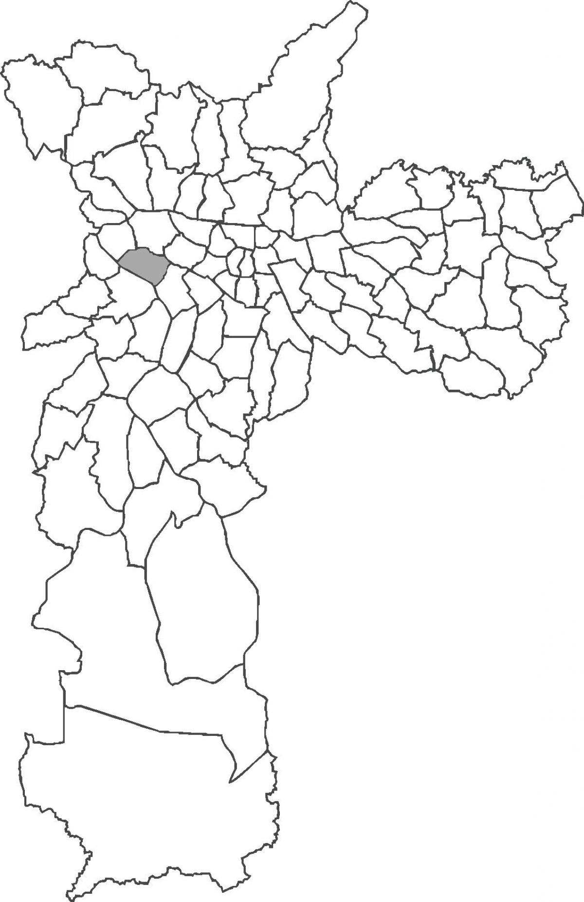 Karte von Alto de Pinheiros Bezirk