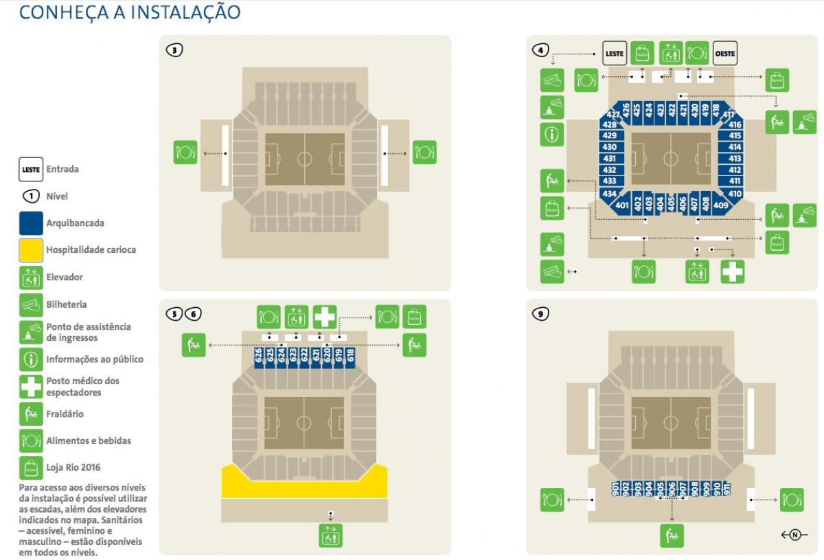 Karte der Arena Corinthians