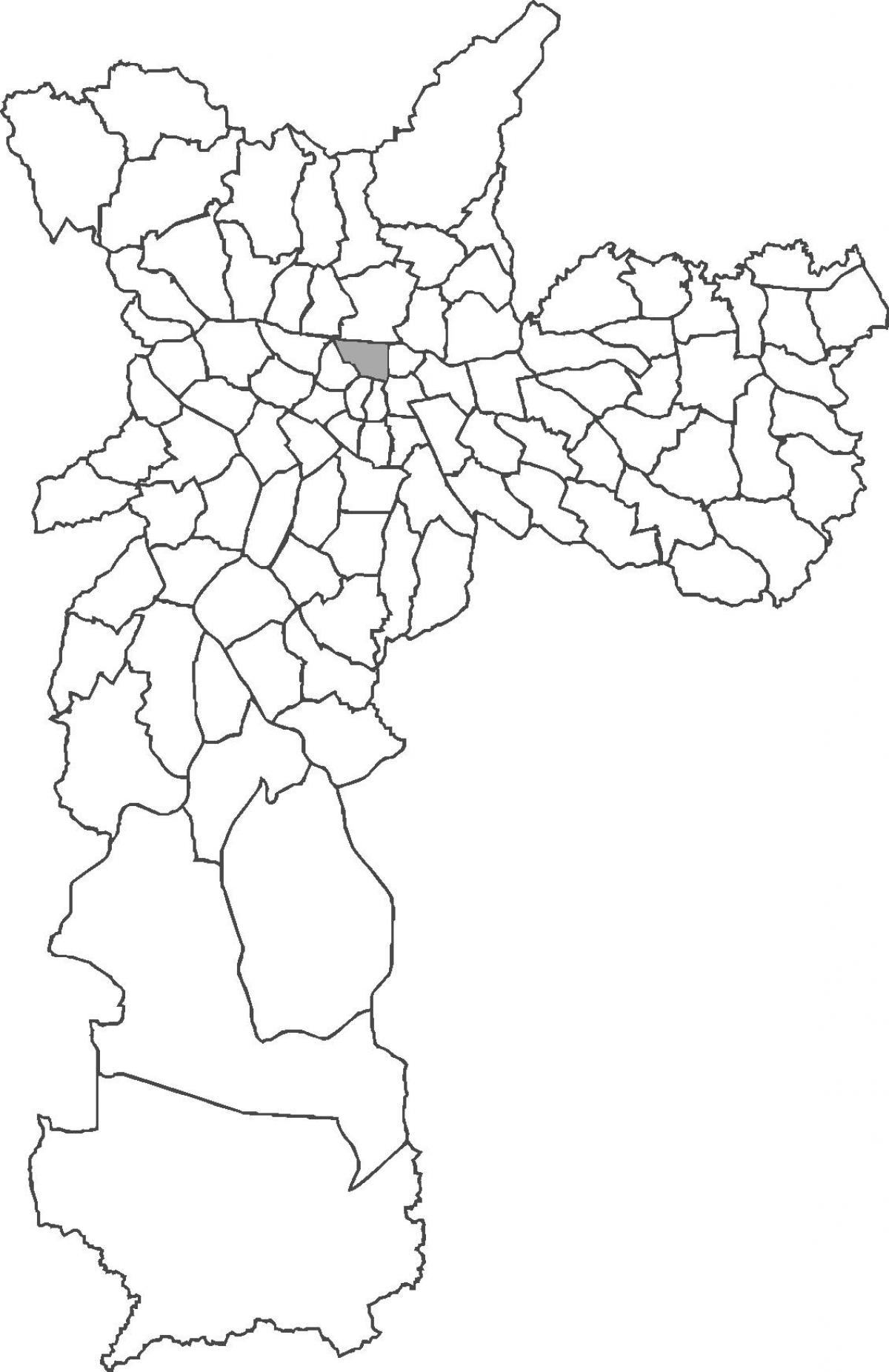 Karte von Bom Retiro Bezirk