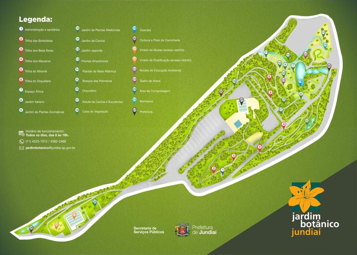 Karte von Botanischer Garten Jundiaí