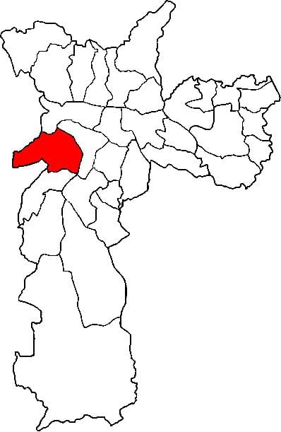 Karte von Butantã sub-Präfektur von São Paulo