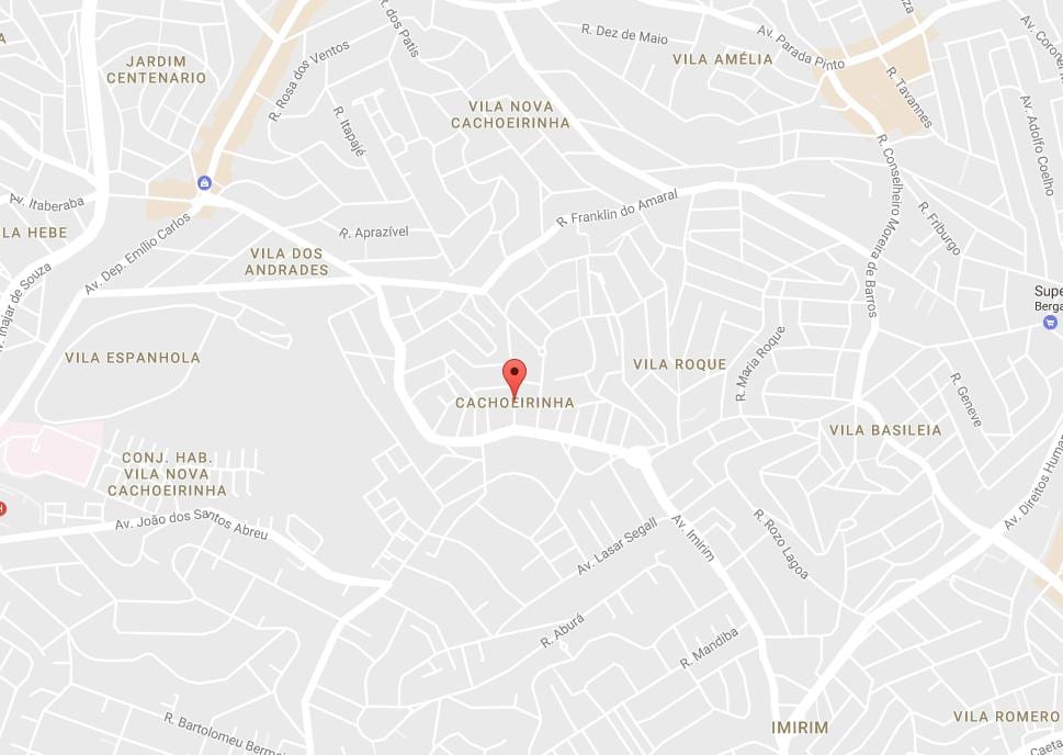 Karte von Cachoeirinha São Paulo