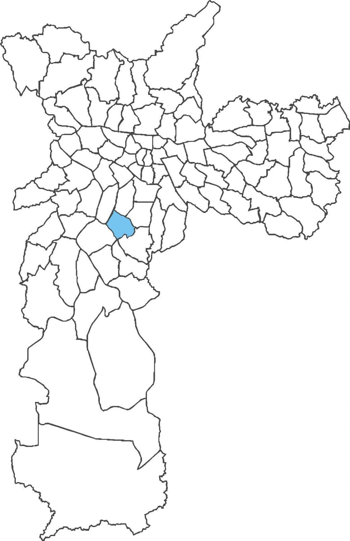 Karte von Campo Belo Bezirk