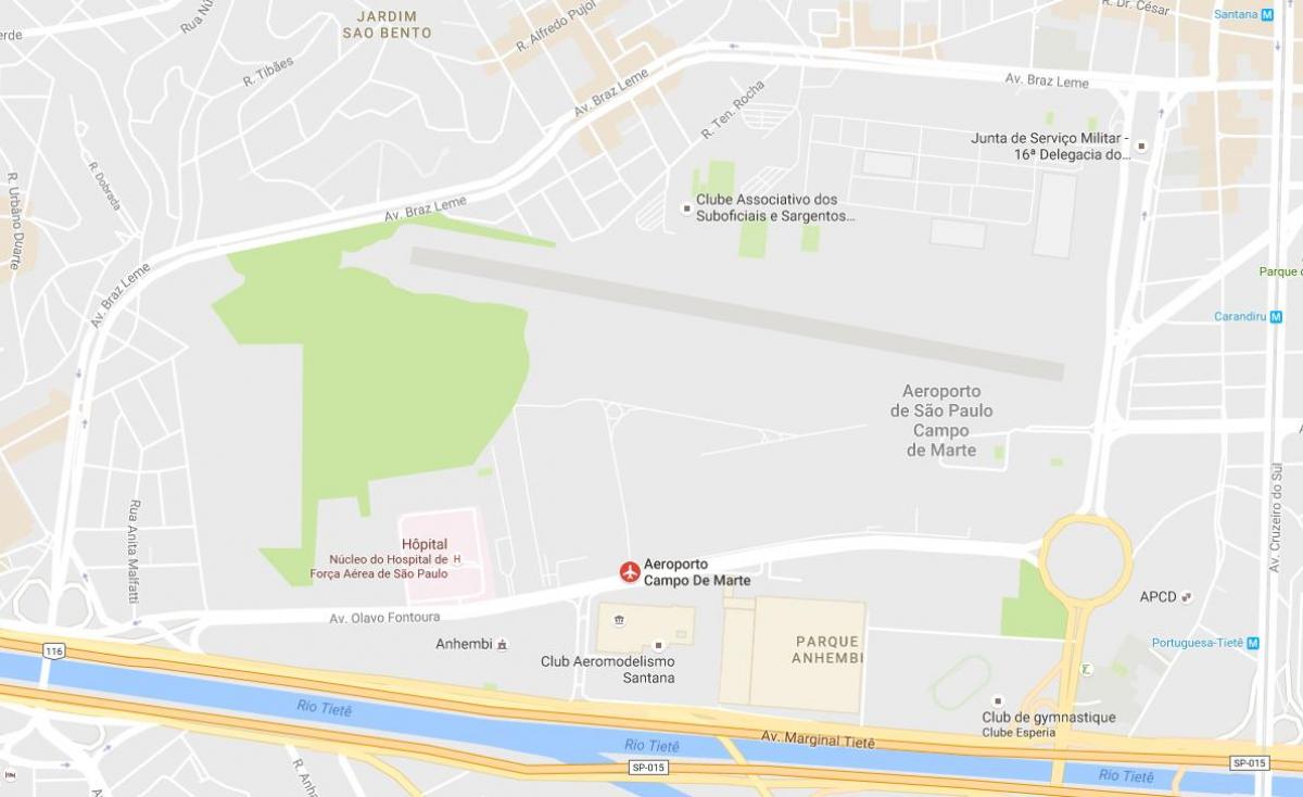 Karte von Campo de Marte airport