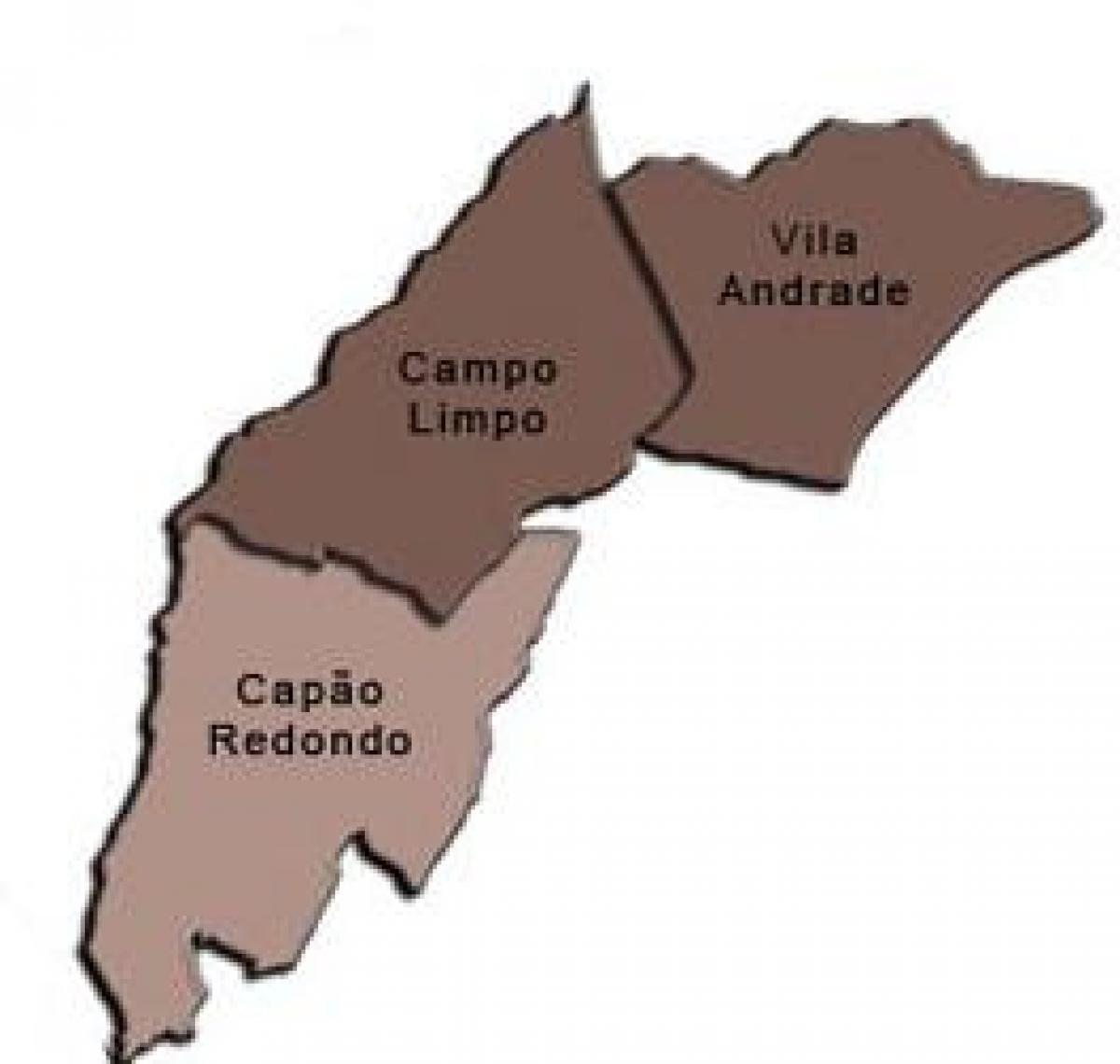 Karte von Campo Limpo sub-Präfektur