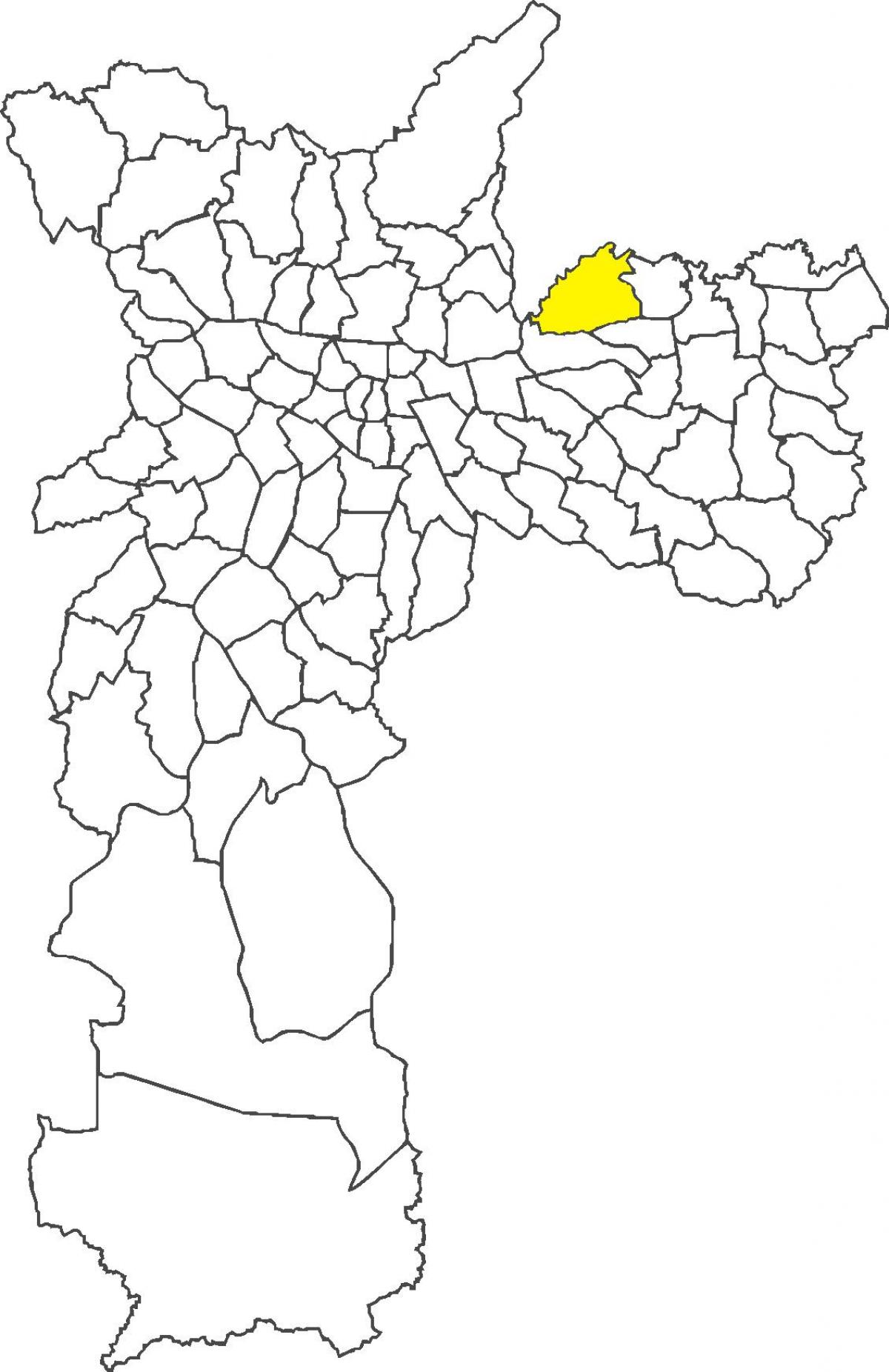 Karte von Bezirk Cangaíba