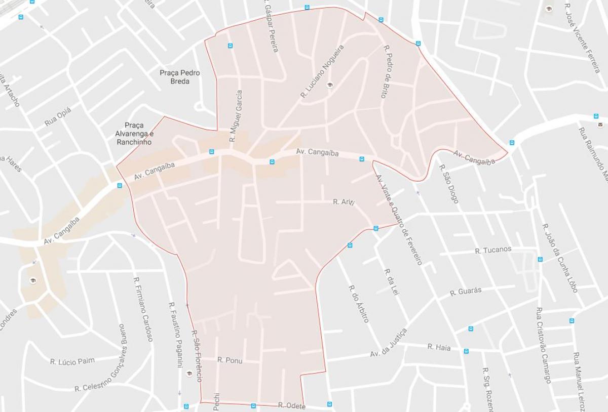 Karte von Cangaíba São Paulo
