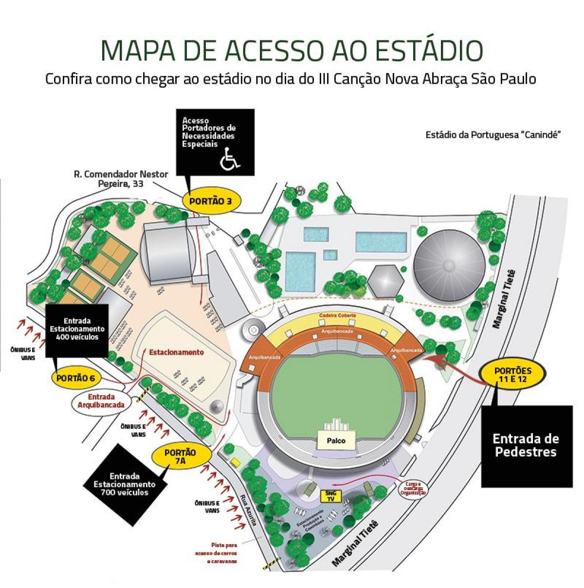 Karte von Canindé-Stadion