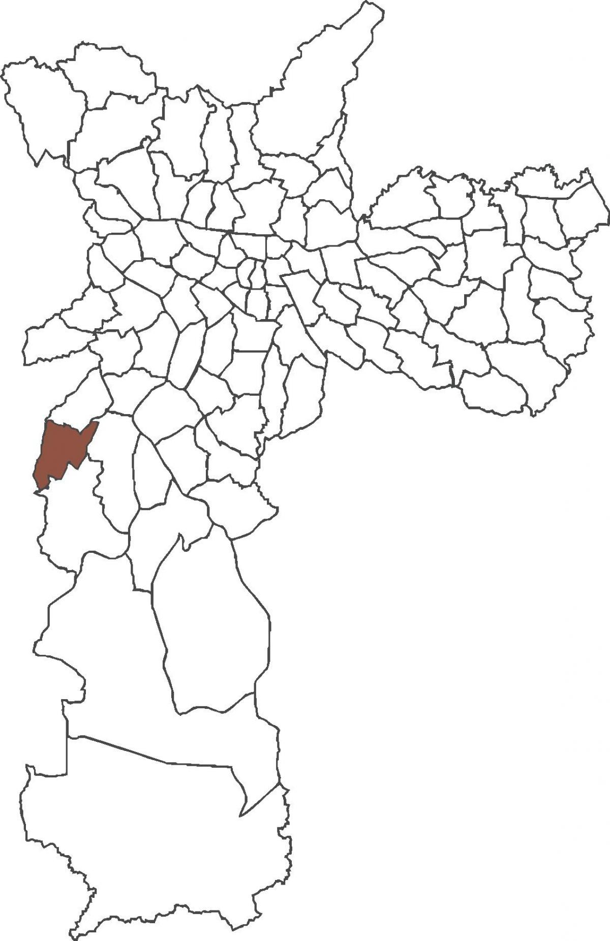 Karte von Capão Redondo Bezirk