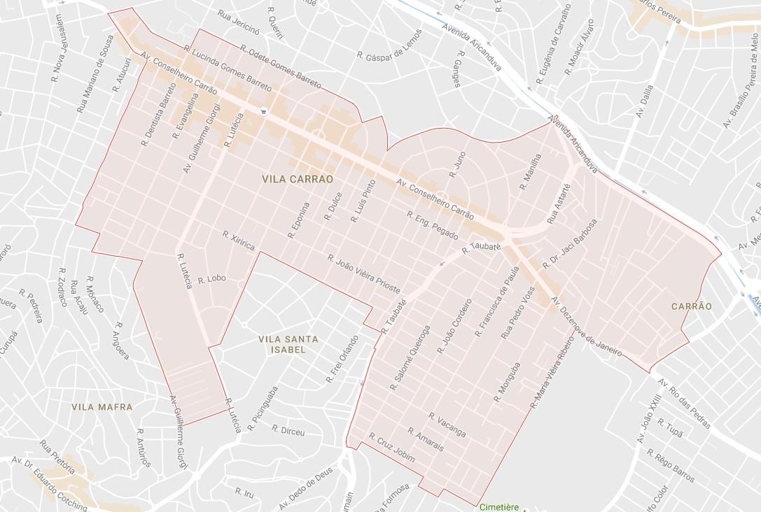 Karte von Carrão-São Paulo