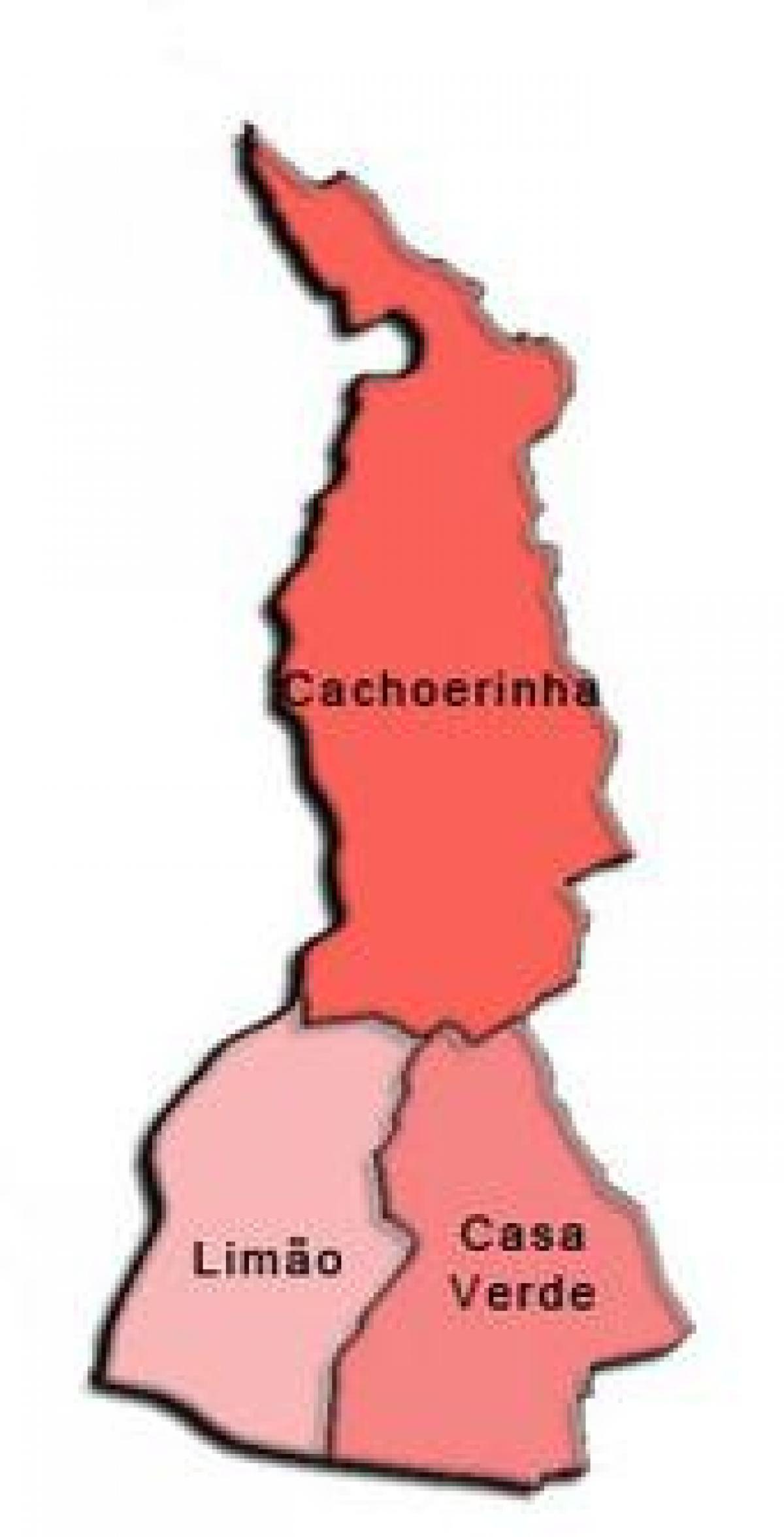 Karte von Casa Verde sub-Präfektur