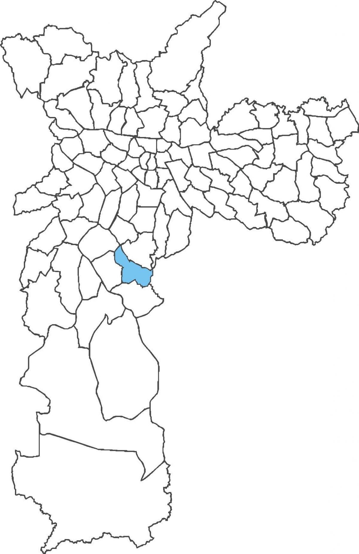 Karte von Cidade Ademar Bezirk