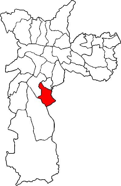 Karte von Cidade Ademar sub-Präfektur von São Paulo