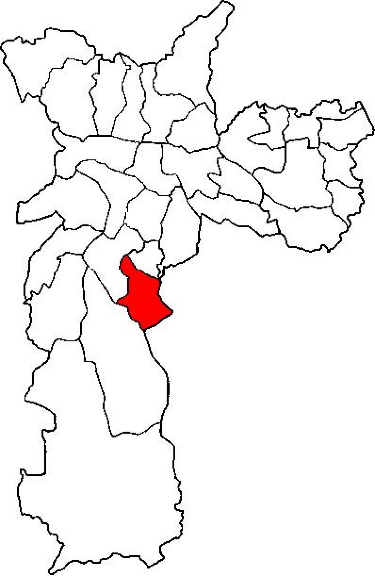 Karte von Cidade Ademar sub-Präfektur von São Paulo
