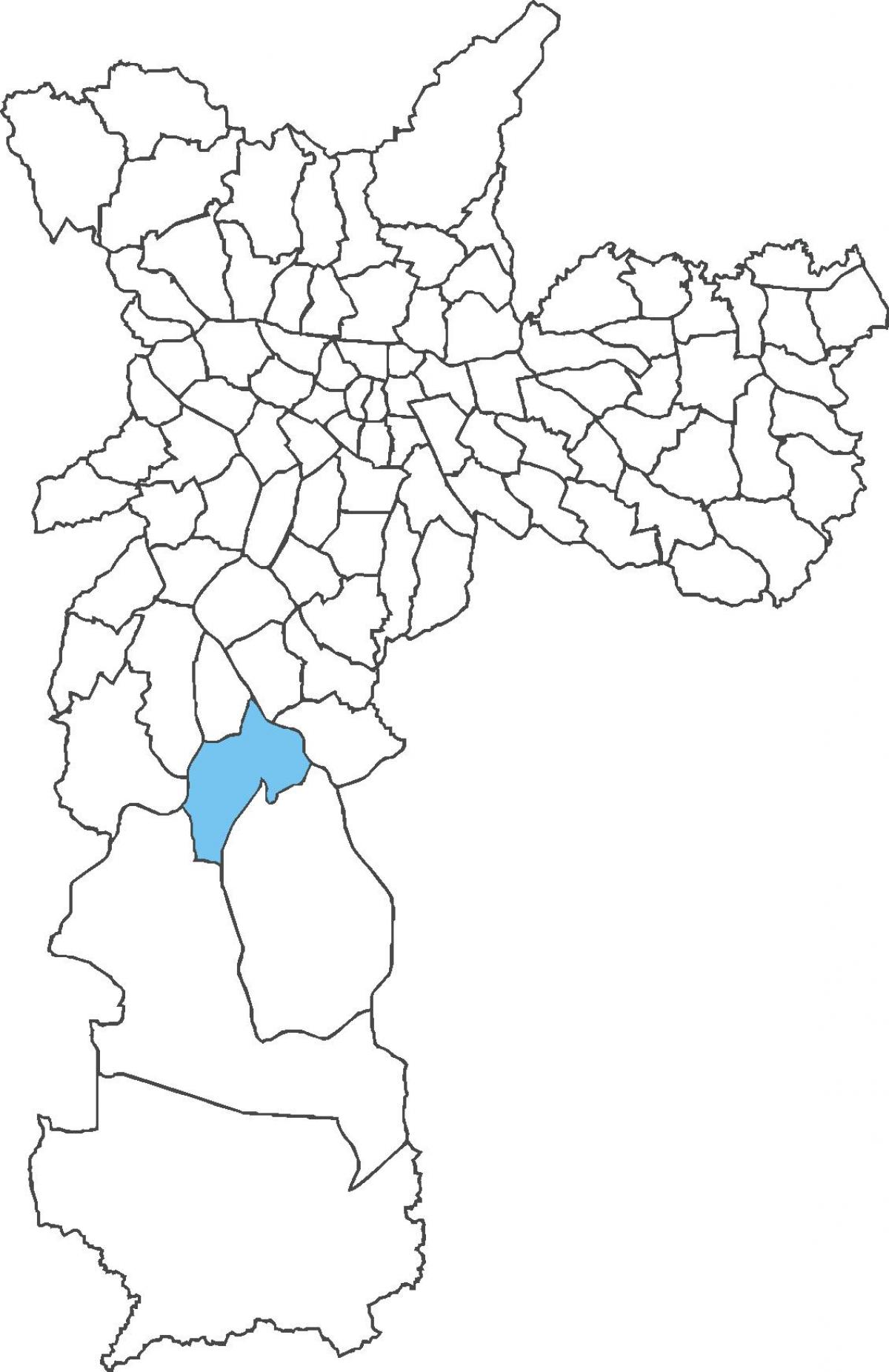Karte von Cidade Dutra Bezirk