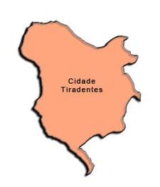 Karte von Cidade Tiradentes sub-Präfektur