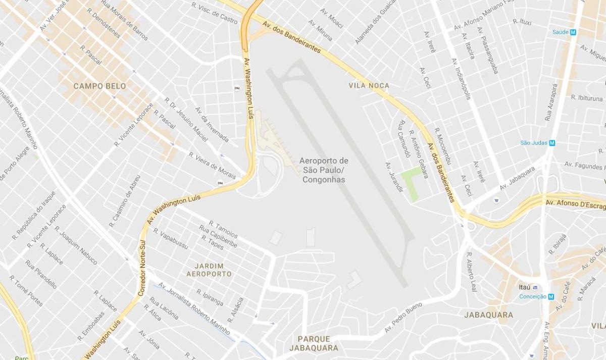 Karte von Flughafen Congonhas
