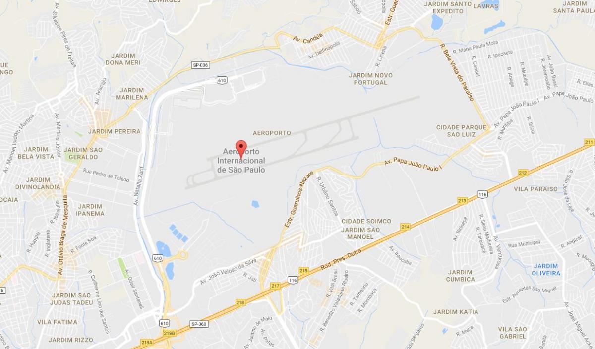 Karte von Flughafen Guarulhos