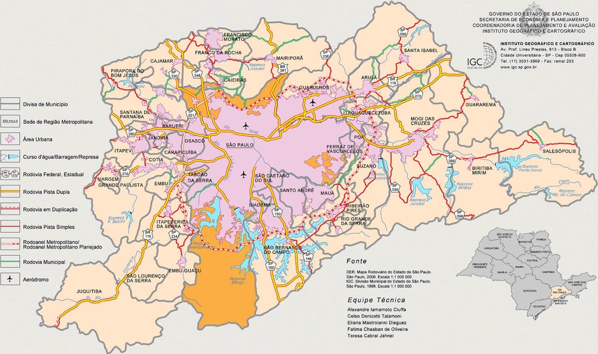 Anzeigen von Fotos des großen São Paulo