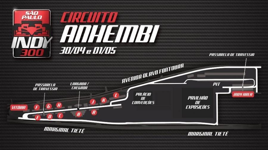 Karte von São Paulo Indy 300