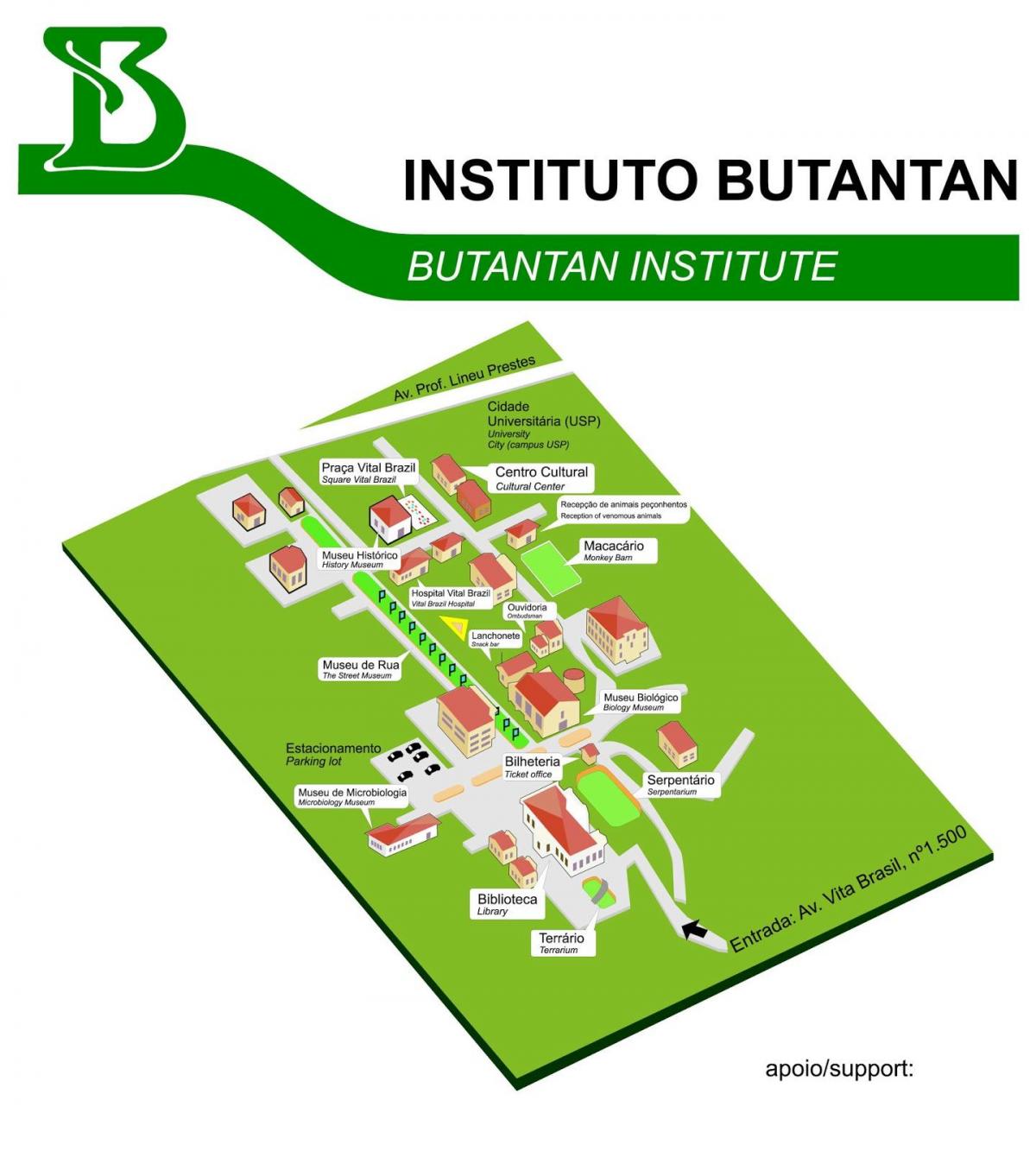 Karte von Institut Butantan