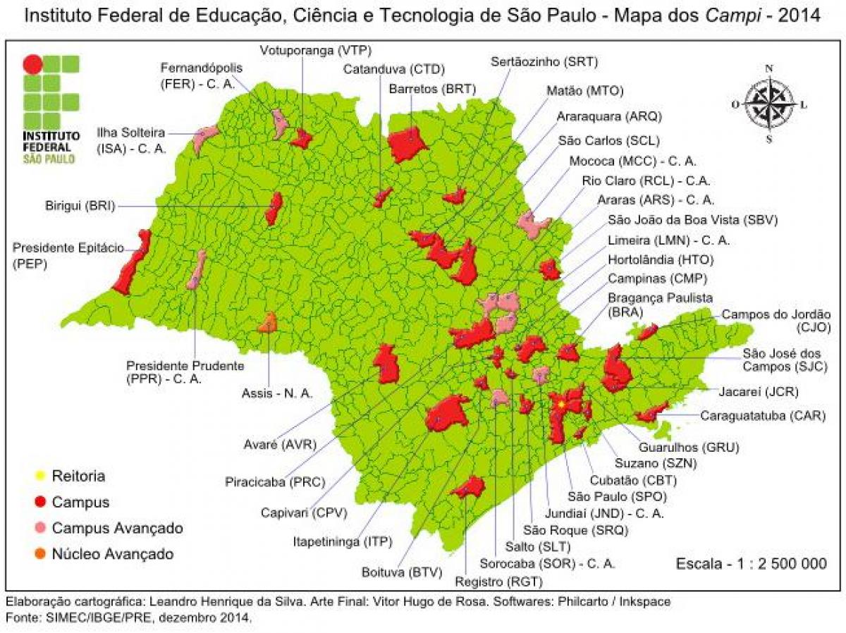 Karte von Institut Federal São Paulo - IFSP