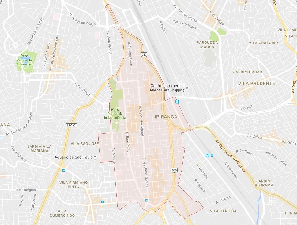 Karte von Ipiranga São Paulo