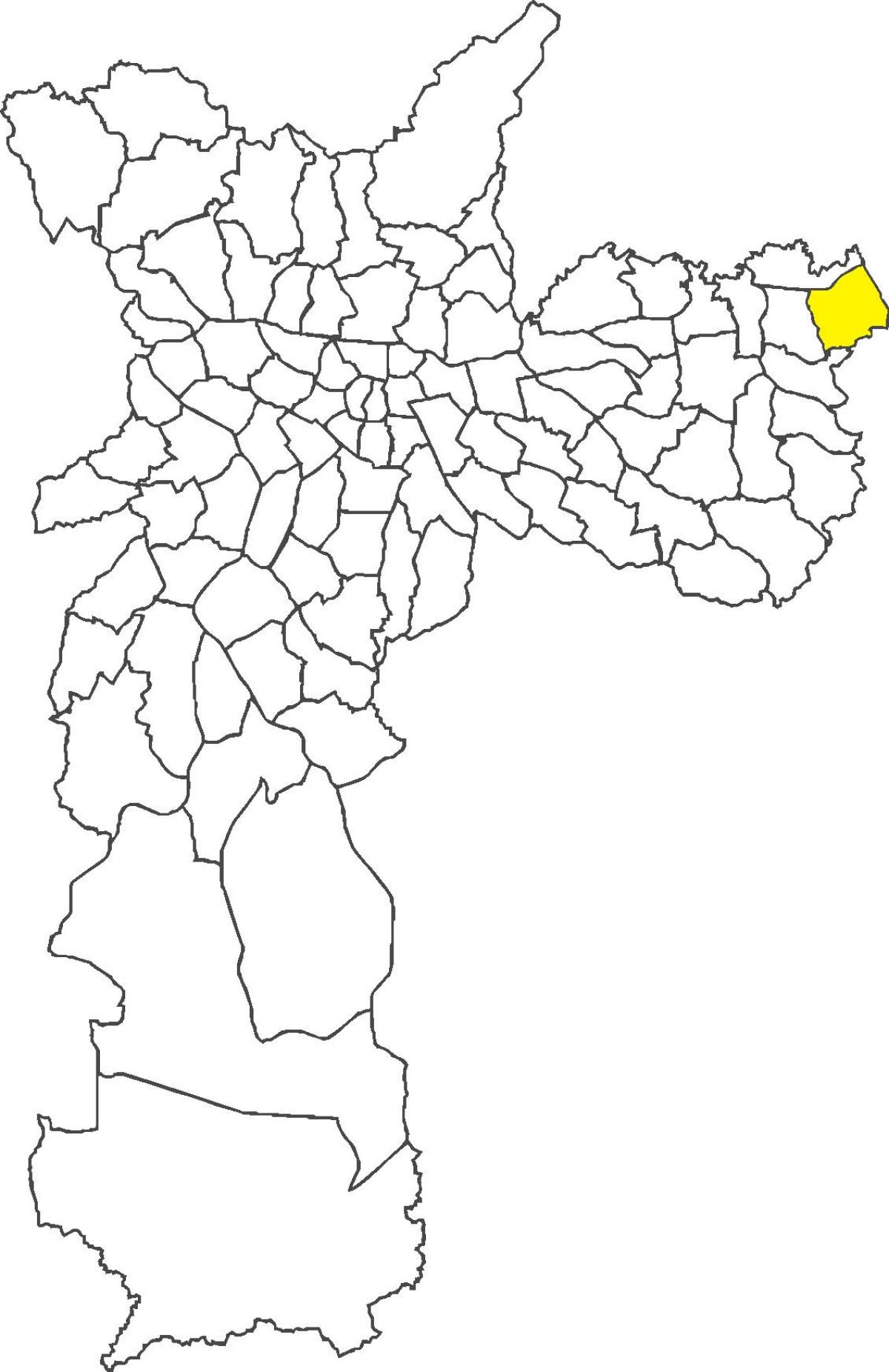 Karte von Itaim Paulista Bezirk