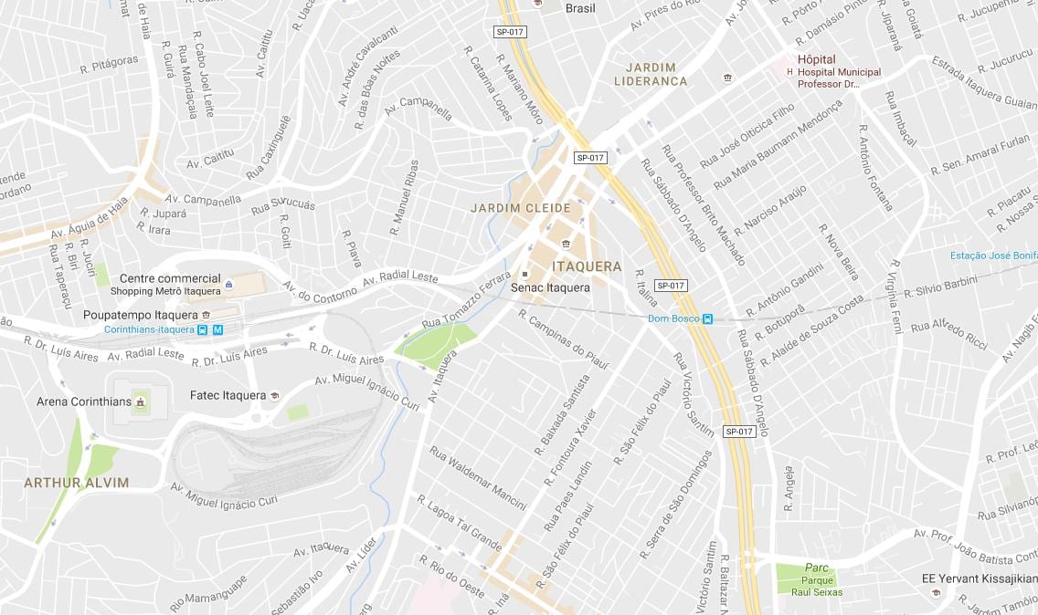Karte von Itaquera São Paulo