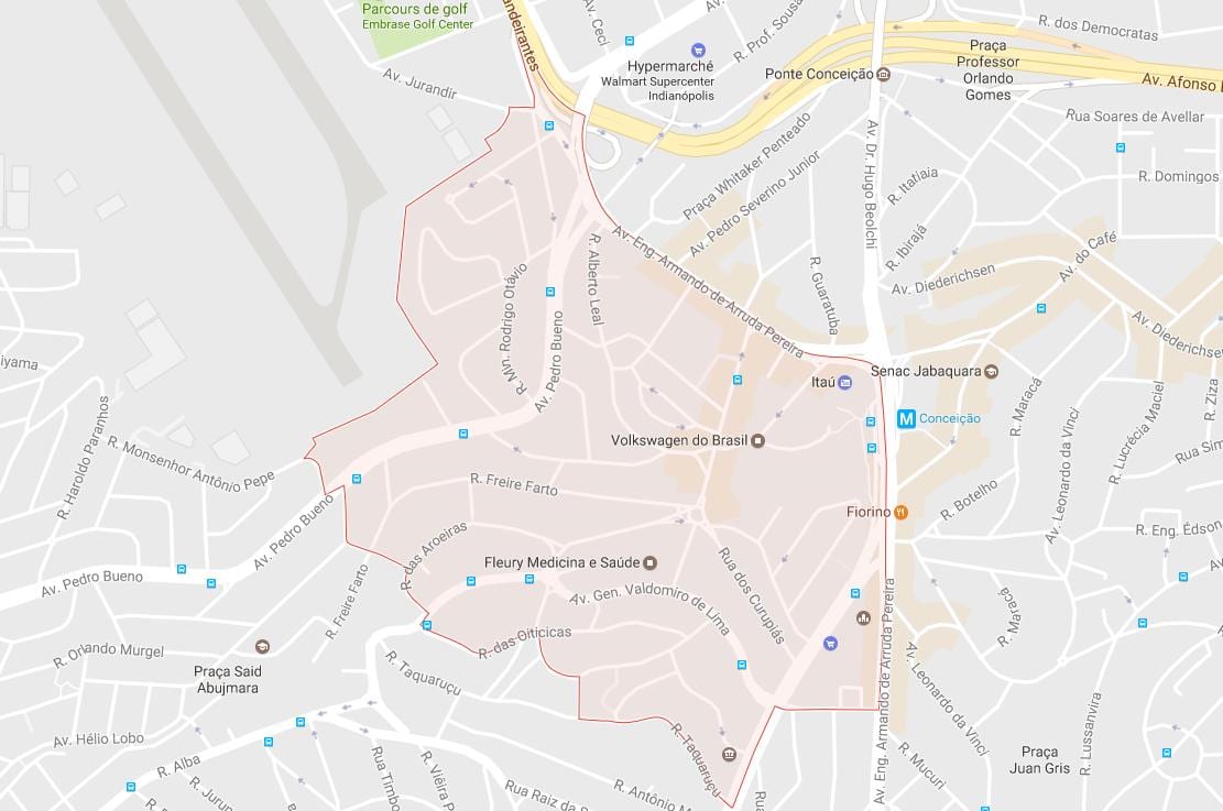 Karte von Jabaquara São Paulo