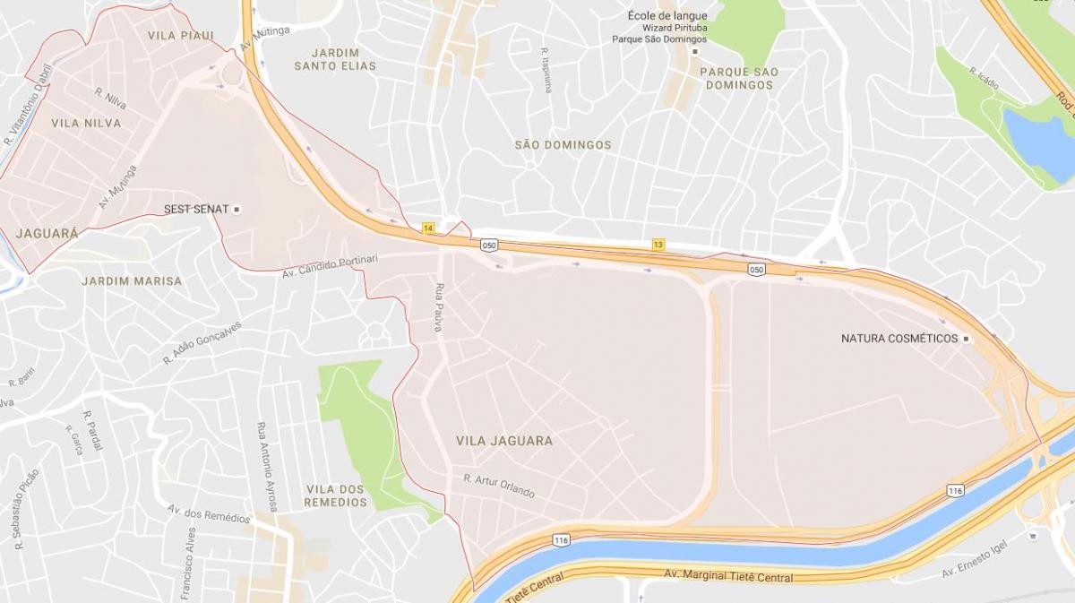 Karte von Jaguara São Paulo
