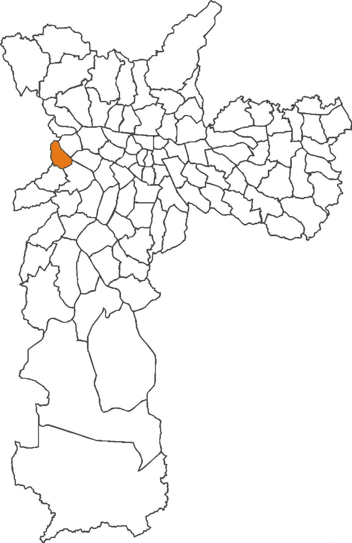 Karte des Bezirks Jaguaré