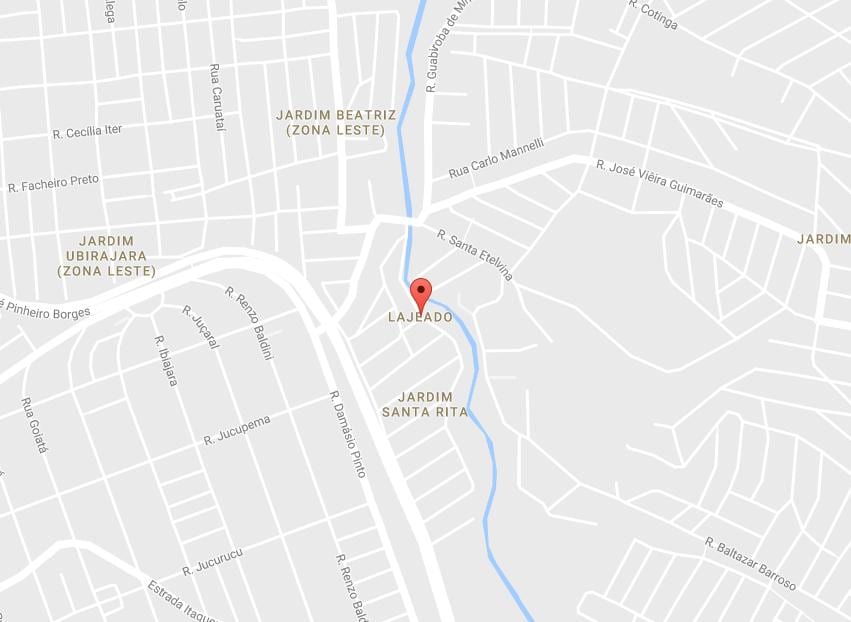 Karte von Lajeado São Paulo