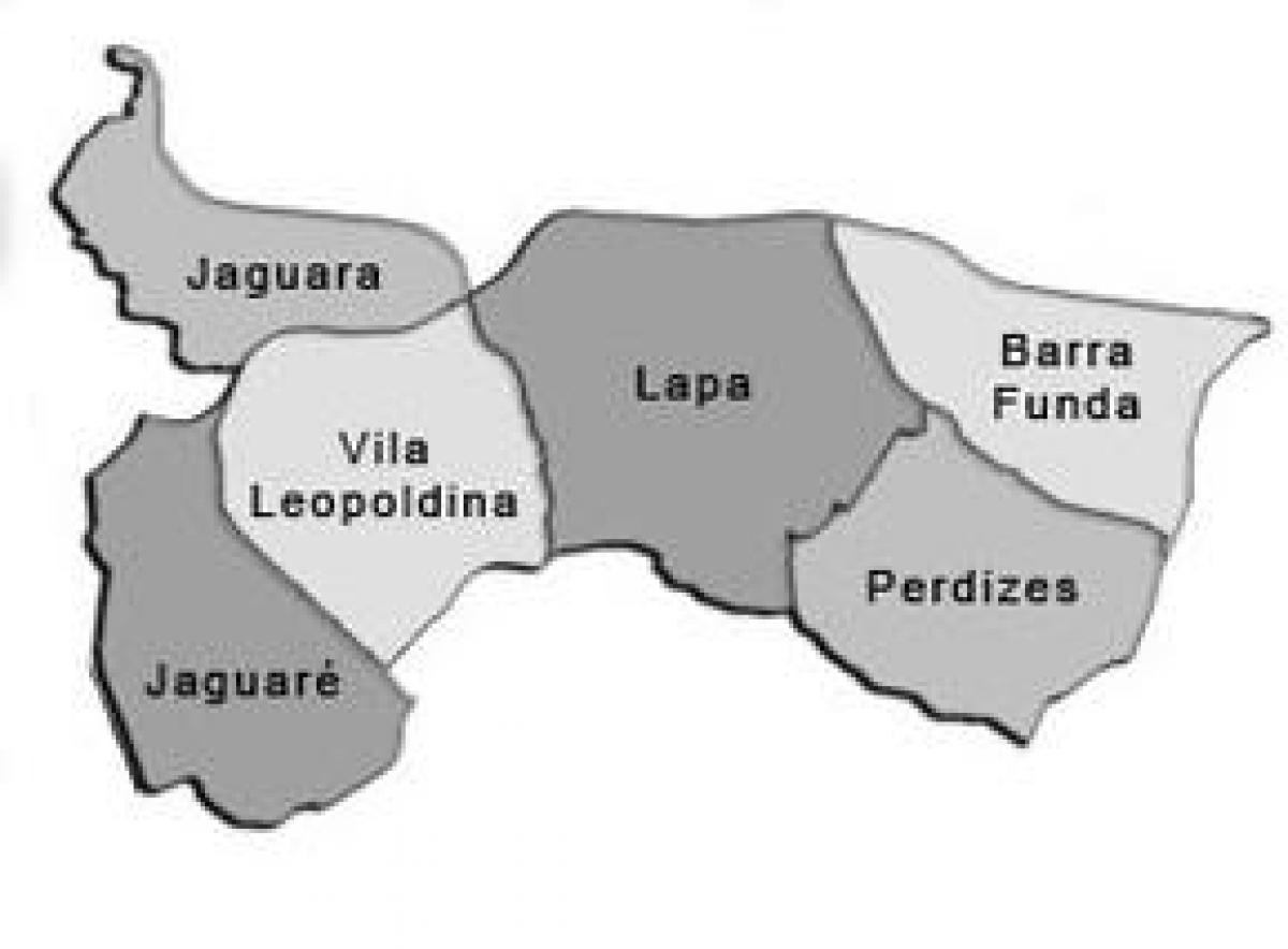Karte von Lapa sub-Präfektur