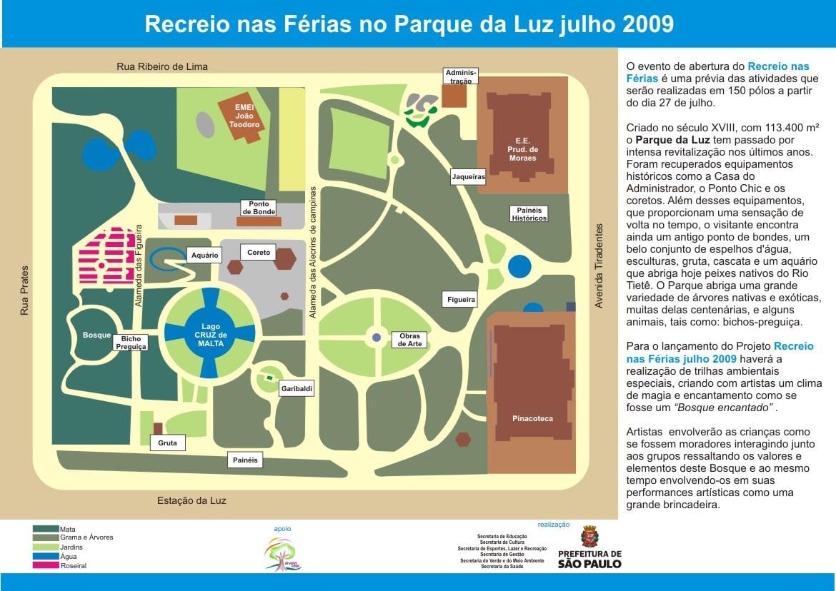 Karte von Luz park São Paulo