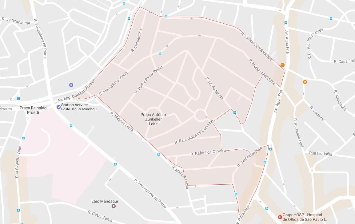 Karte von Mandaqui São Paulo