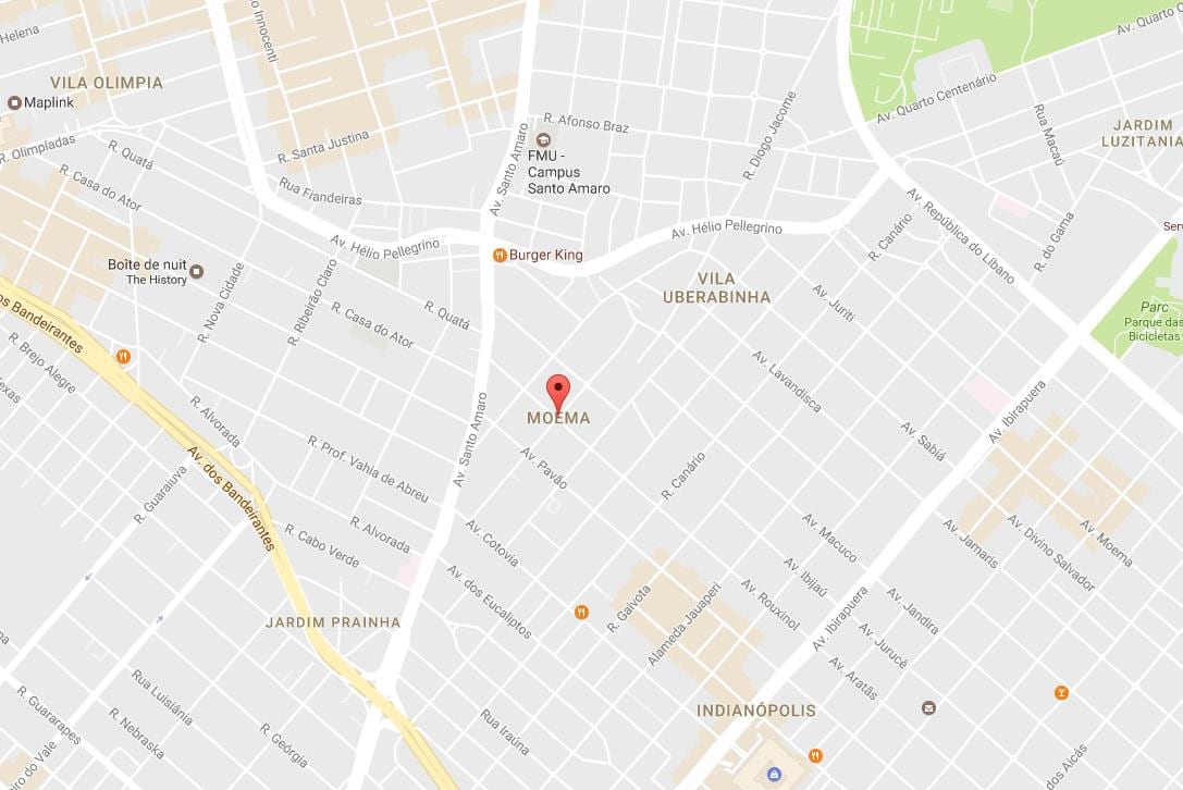 Karte von São Paulo Moema