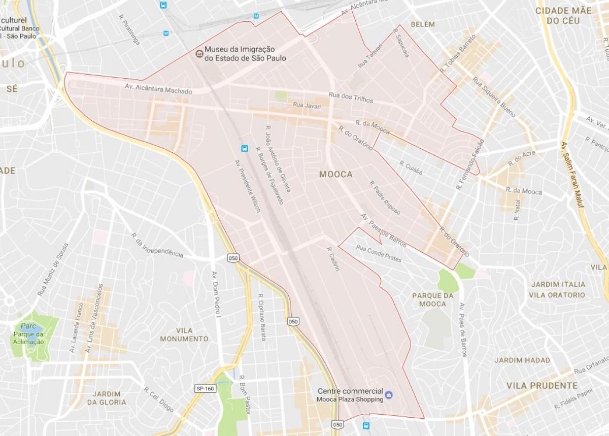 Karte von São Paulo Mooca