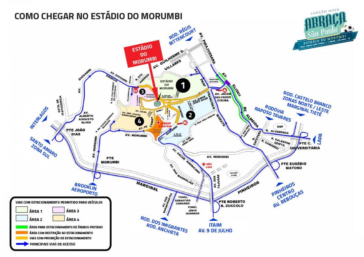 Karte von Morumbi Stadion