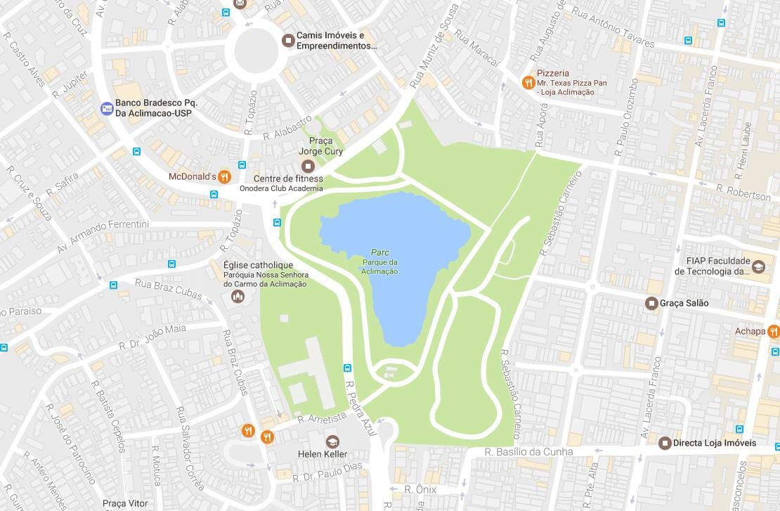 Karte von park Akklimatisation São Paulo
